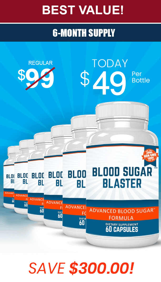 Blood Sugar Blaster 6 bottles best value $294